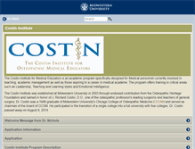 Tablet Screenshot of costininstitute.org